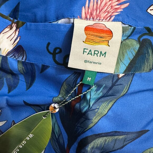 Blue Surreal Flowers Lenzing™ Ecovero™ Midi Skirt - Picture 7 of 8